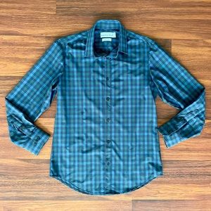 Med Mizzen+Main Worthing Black Blue Green Check